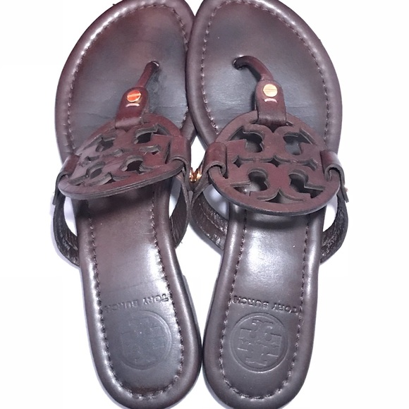 *SOLD* Tory burch miller sandals brown 5.5 - Picture 4 of 8